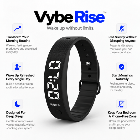 Vybe Rise™ Vibrating Wrist Alarm